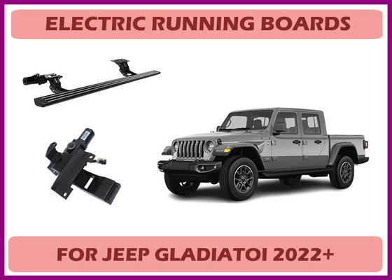 Factory power retractable running boards for Jeep Gladiatoi with Quick-Release
