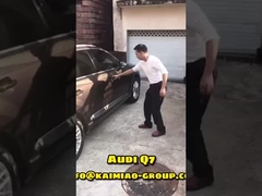 オートマティック展開付きのオディQ7 アンチピンチパワー走行ボード